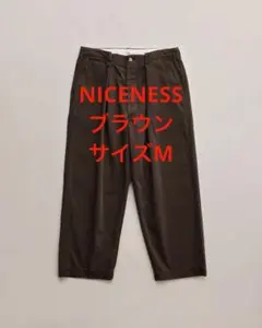 NICENESS ALBARN チノパン sizeM brown ナイスネス - メルカリ