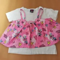 ミニーマウス Tシャツ +ビスチェ　110cm