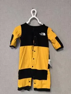 THE NORTH FACE 長袖ロンパース イエロー/ブラック