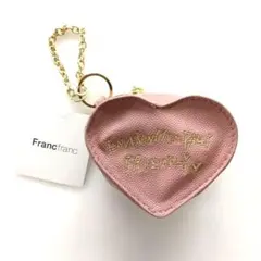 Francfranc バッグチャームエコバッグ ハート ピンク