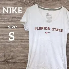 【used】Nike FLORIDA STATE VネックTシャツ Sサイズ