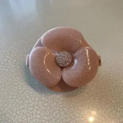美品　アレクサンドルドゥパリ　カメリアバレッタ　ベージュ　十和子さん
