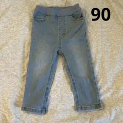 プティマイン　デニム風ボトムス　90