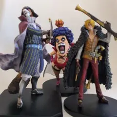 【ジャンク品】一番くじガルチュー!! イヌアラシ、サンジ ワンピース フィギュア