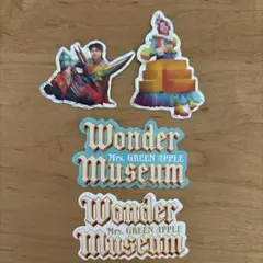 ミセスグリーンアップル　ワンダーミュージアム　ステッカー４枚