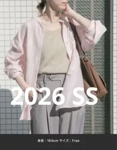 ITEMS URBANRESEARCH シアー バンドカラーシャツ ピンクのサムネイル