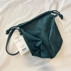 未使用　アングリッド　スウェード　巾着　ショルダーバッグ　ノベルティのサムネイル