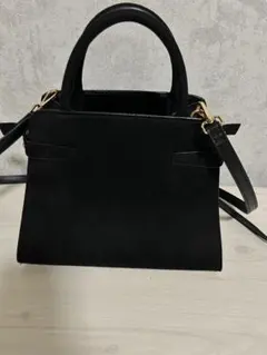 美品　H&M スウェード　バッグ　ブラック