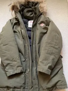 ダントンファー付きダウンジャケット オリーブ