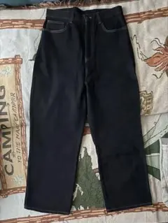 ダークブルー ストレートデニムパンツ smith's バギー　archive