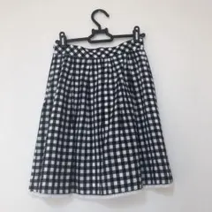 Rew de Rew ギンガムチェックフレアミニスカート、平成ファッションのサムネイル