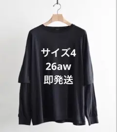 【サイズ4 即発送】 COMOLI THINコットン レイヤードTシャツのサムネイル
