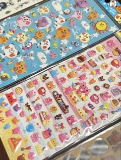平成レトロ シール こぐまスイーツ　ディズニー　ぷっくりシール