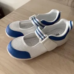 上履きシューズ ホワイト/ブルー ２０センチ