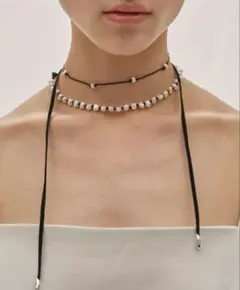 TODAYFUL Pearl Ribbon Choker パールリボンチョーカー