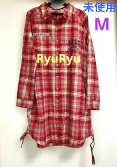 【未使用】RyuRyu チェック柄 長袖チュニック Mサイズのサムネイル