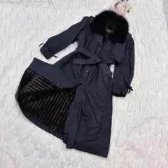 レリアン　トレンチコート　3way ファー/ライナー脱着可　ファー 9号