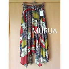 新品♪MURUA★スカーフ柄アジアンテイストロングスカートのサムネイル