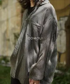 COMOLI 26SS ストライプスキッパーシャツ size1 - メルカリ