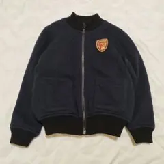 ハッカキッズ　ジャケット　ボア　ネイビー　120