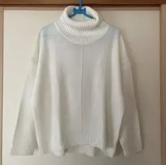 【未使用品】白ニット セーター イーハイフンワールドギャラリー