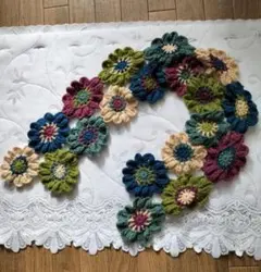 手編み毛糸マフラー