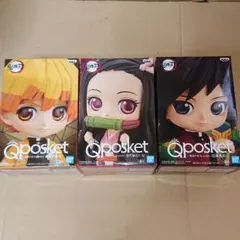 Qposket 鬼滅の刃フィギュア 我妻善逸&竈門禰豆子&富岡義勇 セット