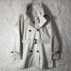 極美品 23区 ショートトレンチコート 撥水 ベルト付 ベージュ 44 2XL