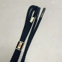 新品　正絹　帯締め 黒 喪服 弔事 Mサイズ 長さ150cm 絹100% 着物