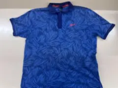 Nike ポロシャツ XL 青葉柄