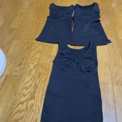 ブラック着圧 タンクトップ 2点セット M タンクトップ１点