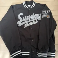 SUNDAY SKATE CLUB スタジャン ブラック