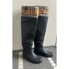 【5/16まで】Burberry レインロングブーツ※箱付のサムネイル