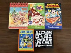 ディズニー メモ帳セット ミッキー　バズライトイヤー　チップ　デール