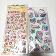 シャカシャカシール等の2枚セット