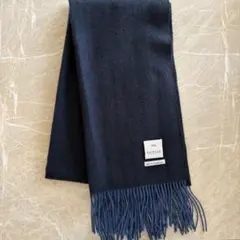 FAIRFAX カシミヤ100% マフラー ネイビー
