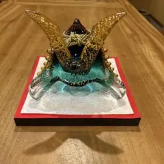 マルティグラス 義山飾り兜 置き物 五月人形 伝統工芸品 260924-1T
