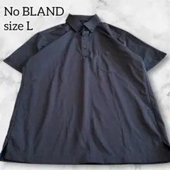 ノーブランド メンズ ポロシャツ シンプル グレー Lサイズ 上品 カジュアル