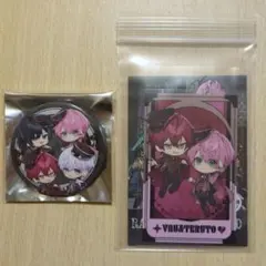 騎士X KnightX 缶バッジ ばぁうくん てるとくん フォトカード STPR