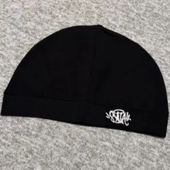 ビーニー帽 ブラック スカルキャップ ヒップホップ central cee 着用