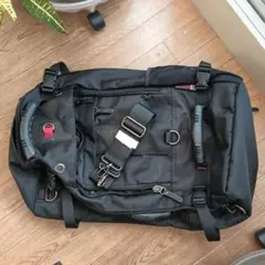 【KAKA 】リュック型 ブラックビジネスバッグ 中型