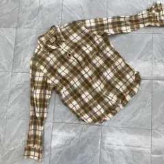 コーエン ネルシャツ チェックシャツ 長袖 綿100% ボタンダウン XL