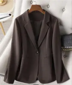 テーラードジャケット ブラウン