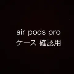 air pods pro ケース 確認用