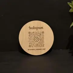 木製　まる　丸　QRコード マルシェ　什器