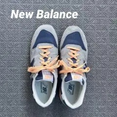 New Balance CM996 スニーカー グレー オレンジ 26cm