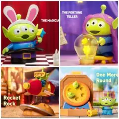 POP MART Disney Pixar Alien4個 リトルグリーンメン