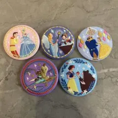 ディズニー刺繍缶バッチ　5点セット