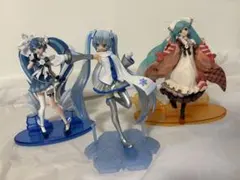雪ミク 一番くじ A賞 フィギュア 3体セット 初音ミク 2024 2025