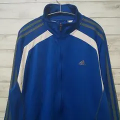 adidas アディダス ジャージ 青 ブルー USA古着